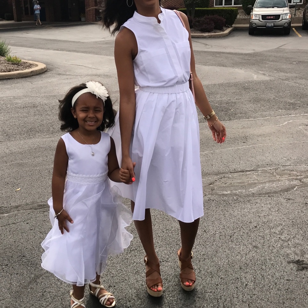 White 2pc Michael Kors Skirt Set